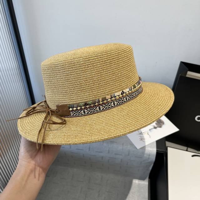 Burberry Burberry New Flat-Top Ceremonial Hat, Head Circumference 57Cm