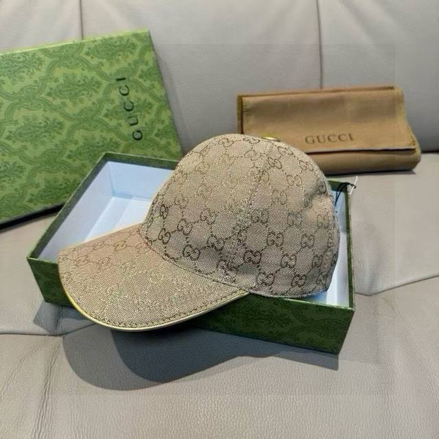 Comes With Box And Cloth Bag, Gucci Classic Authentic Baseball Cap With Gold Thr