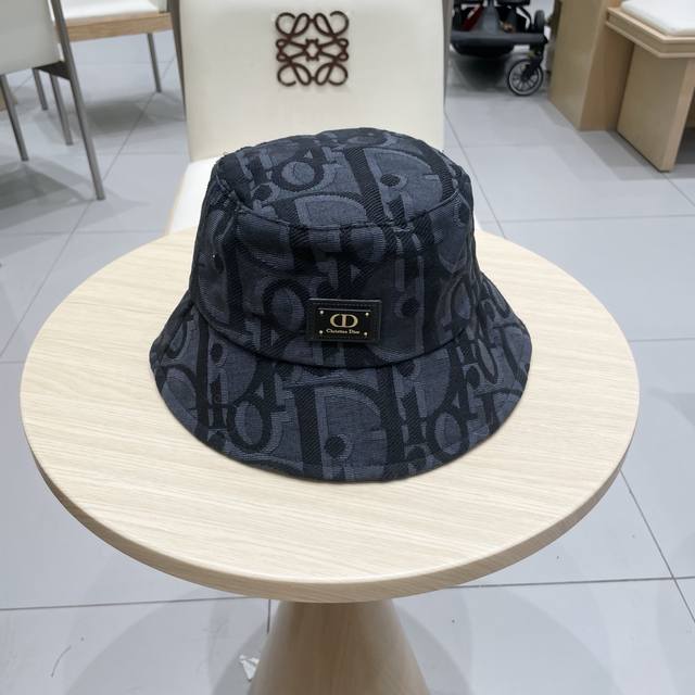 Dior Official Website Latest Full-Print Dior Logo Fisherman's Hat, Ultra-High Su