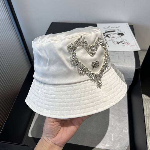 Miu Miu New Satin Fisherman's Hat, Head Circumference 57Cm