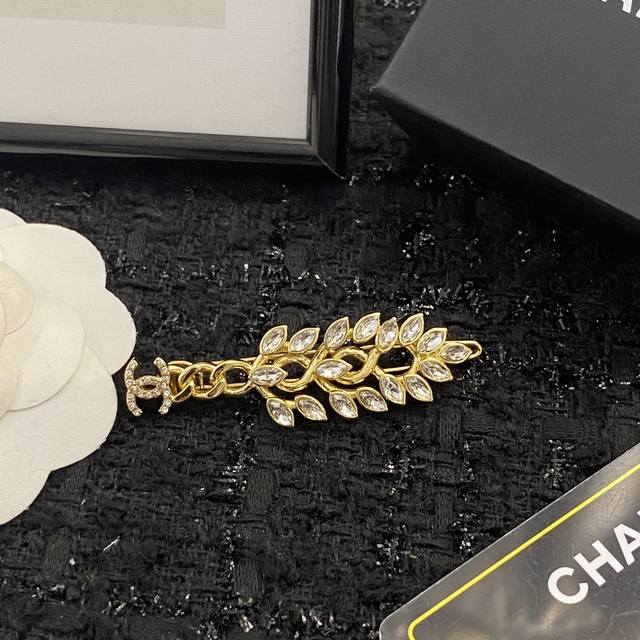 Chanel Hairpin Best-Selling New Arrival Chan 22 Golden Wheat Ear Hairpin Wheat E