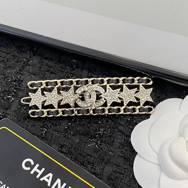 Chanel Hairpin Best-Selling New Arrival Chan 23 Leather Chain Full Diamond Star