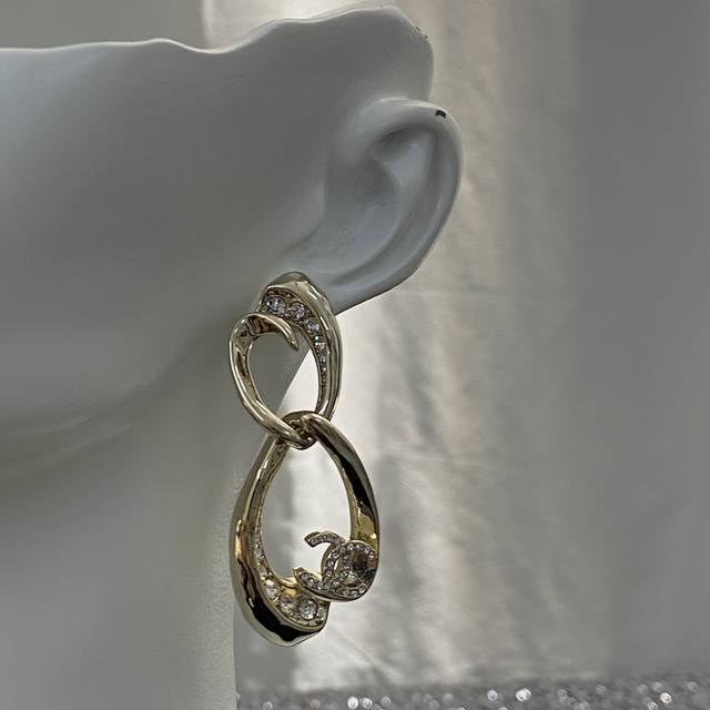 Chanel Earring Best-Selling New Arrivals - Zp Chan 23 Feather Double C Crystal E