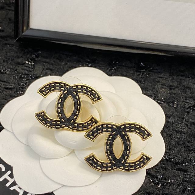 Chanel Earring Bestseller New Arrival Consistent With Zp Chan 23 Black Gold Lamb