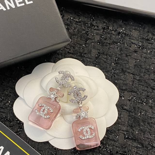 Chanel Ear Studs Bestseller New Arrivals! Zp Chan 23 Jelly Pink Perfume Bottle D