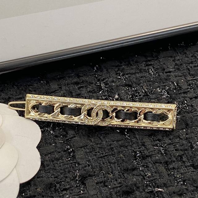 Chanel Hairpin Best-Selling New Arrival Chanel22C Metal Lambskin Leather Crystal