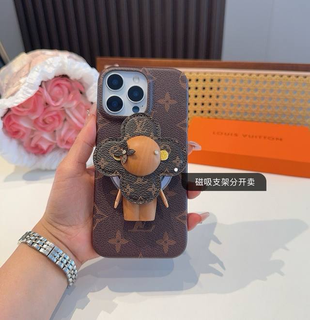 Magnetic Phone Case Magnetic Stand Lv Murakami Takashi 33-Color White 3-Color Bl