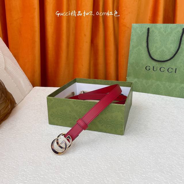 Brand Gucci: Genuine Single-Layer Cowhide Leather Belt With Original Leather Bas