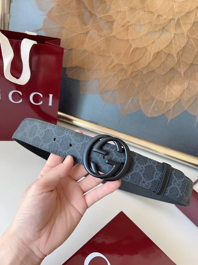 Gucci French Original Leather, Black Canvas, Original Base Leather. Quality Is U