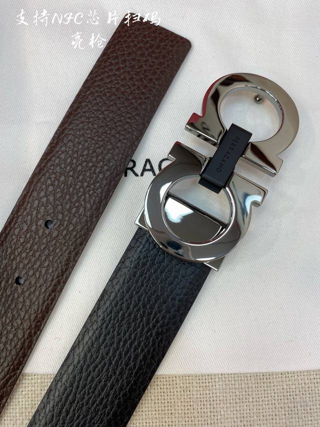 F3.5Cm Premium Custom-Made Men's Leather Belt, Double-Sided Imported Cowhide, Cu
