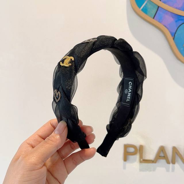 With Packaging Chanel New Small Chanel Hairband, New Face-Slimming Headband, Inf