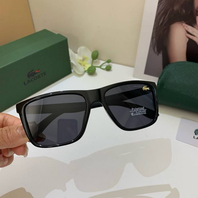 Lacoste Crocodile New Men's Polarized Sunglasses Outdoor Sun Protection Uv-Block