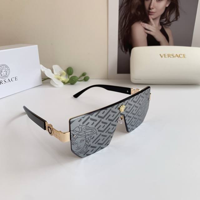 Versace Versace European And American Fashion Frog-Eyed Sunglasses, Frameless On