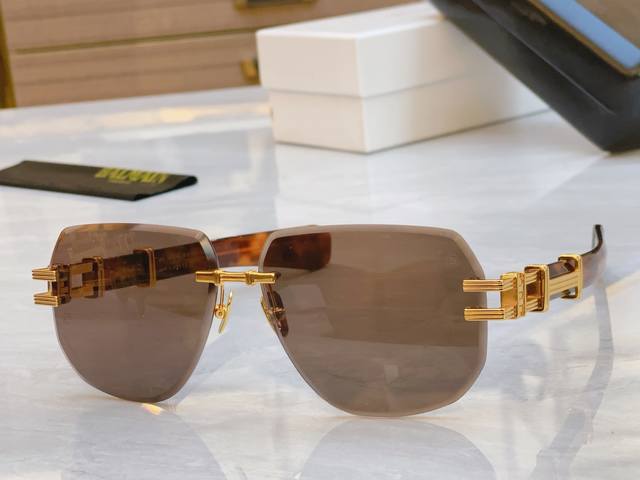 Balmain New Sunglasses, Bps-143E-63 Pld-Blk Cat3, Size: 63Mm 13-140
