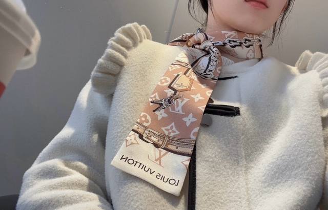 Lv Latest Double-Layer Hair Tie ~ Tie, Bow,The Ribbon Is Versatile And Available