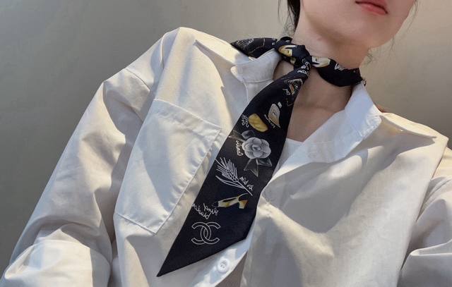 Chanel Twilly Silk Scarf Is Here! Chanel's True Little Cutie. Everyone Should Ha