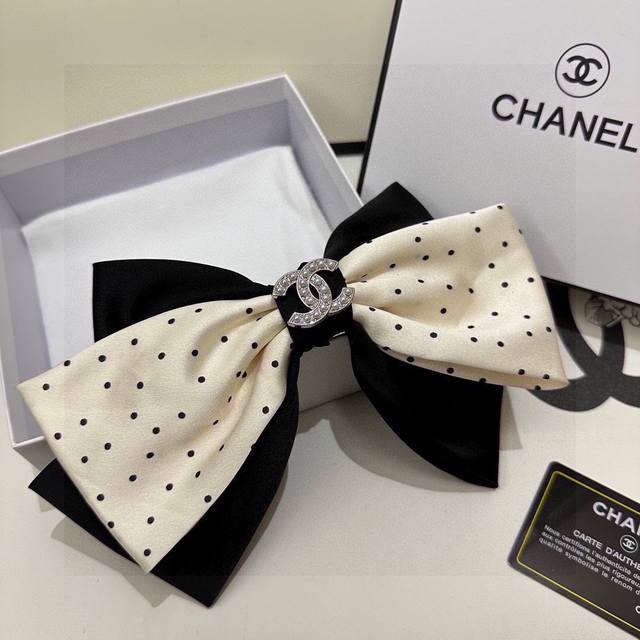 Special Counter Packaging Chanel Latest Butterfly Bow Vintage Hardware Hairpin #