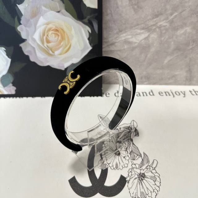 Special Edition With Store Packaging Celine Latest Velvet Hairband Official Webs