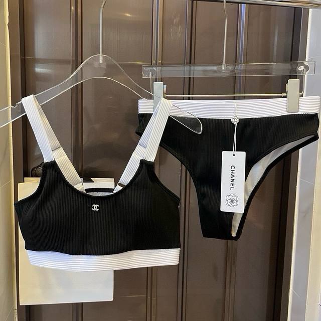 Special P Chanel Two-Piece Swimsuit Set. The Top Is Absolutely Stunning! Availab