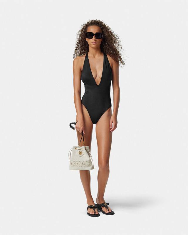Versace Official Store New Arrival Authentic Hardware Swimsuit Suitable For Mult