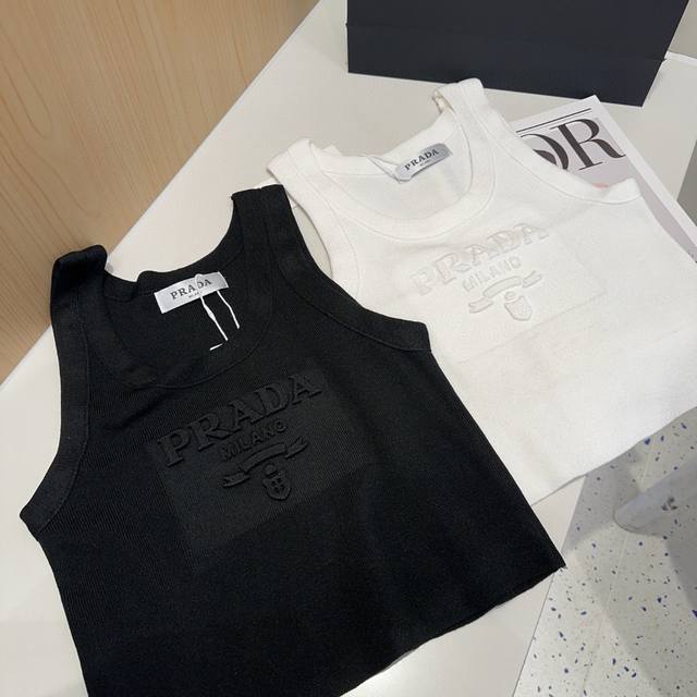 Prada Tank Top, Perfect For Layering Or Wearing Alone. One Size Fits All.