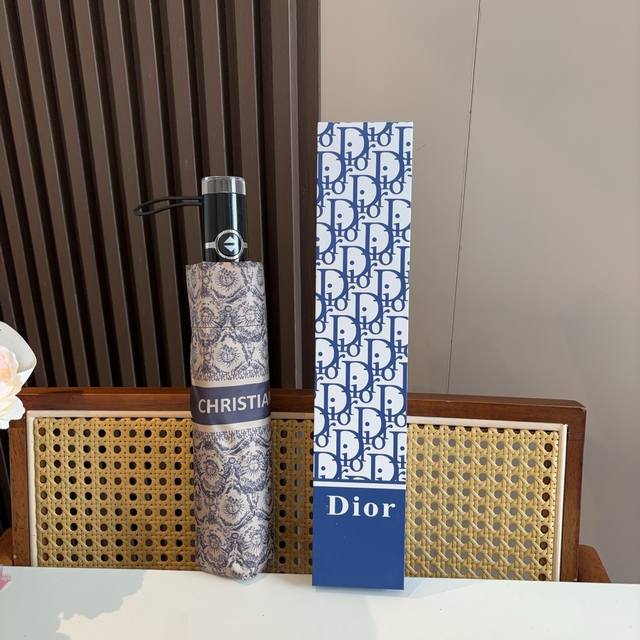 Dior Dior Three-Fold Automatic Folding Sun And Rain Umbrella, Fashionable Origin