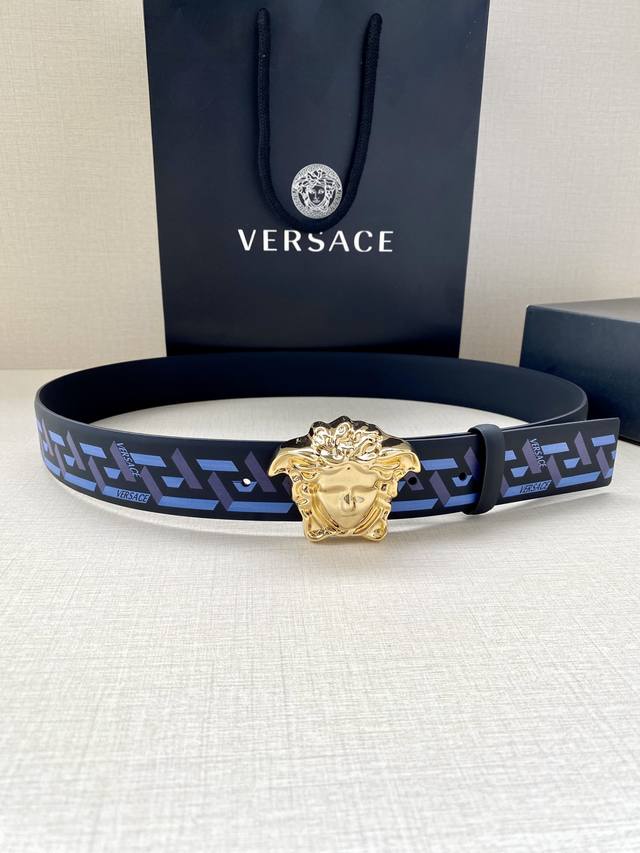 Special Versace This Classic Versace Belt Is Crafted From Soft Calf Leather, Ado