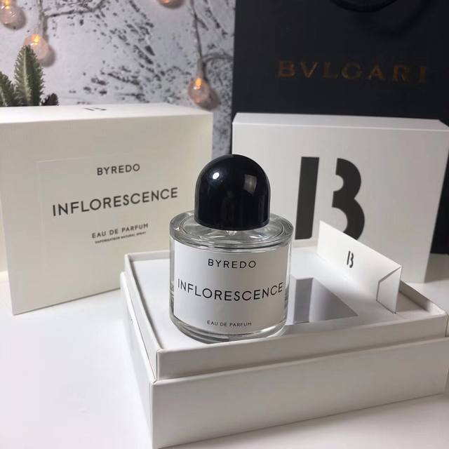 Byredo Inflorescence Flower Cluster With Handbag, Wooden Box Packaging, Magnetic