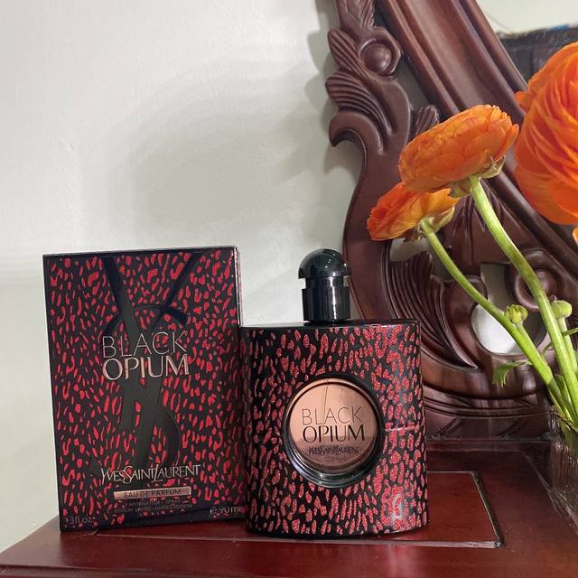 Counter Quality Ysl Saint Laurent Black Opium Women's Perfume 90Ml Christmas Lim