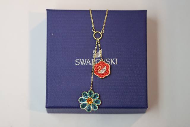 Swarovski Blooming Prosperity Red Swan Necklace Shine Brighter This New Year! A