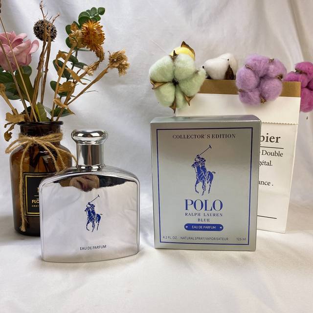 Department Store Quality Polo Blue Paul Ralph Lauren Silver Polo Men's Perfume 1