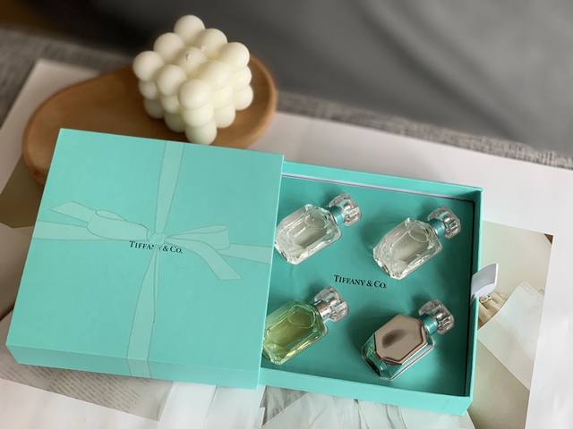 Department Store Quality Tiffany Perfume Sample Set Of Four, One Box With Four B
