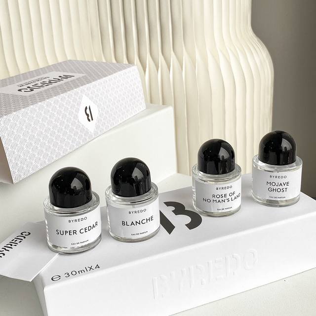 Department Store Quality Byredo Perfume Sample Set 30Ml 4-Piece Set Byredo White
