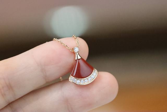 Latest Version Bvlgari White Pearl Diamond Skirt Necklace With Skirt Pendant, Mu