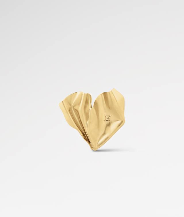 New Lv Brooch, Authentic Design, High-Quality Version With Thick Gold Plating, E