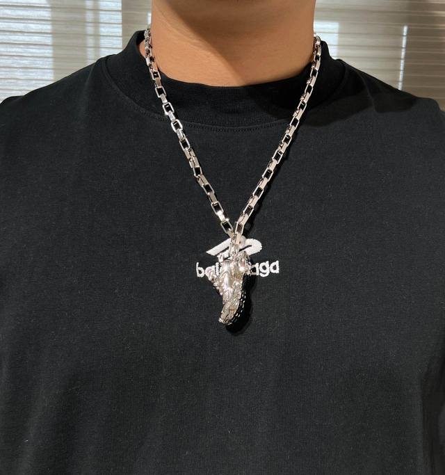 Authentic New Arrival Balenciaga Necklace, Vintage-Style, Identical To The Offic