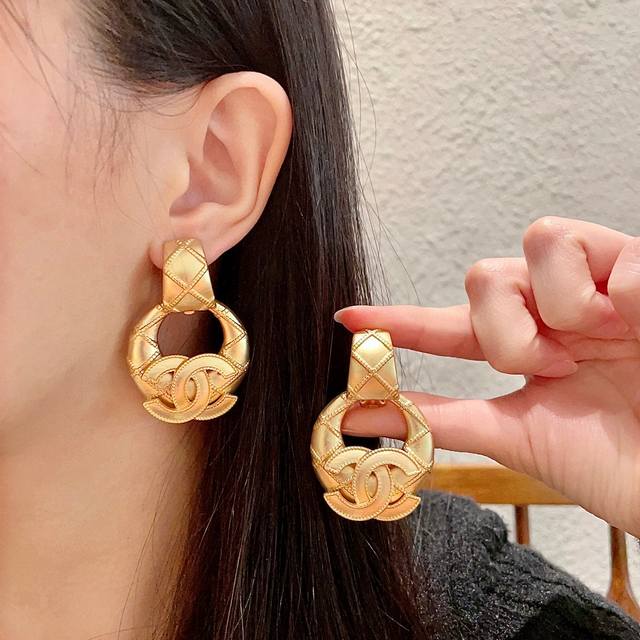 Chanel Classic Double C Ear Clips