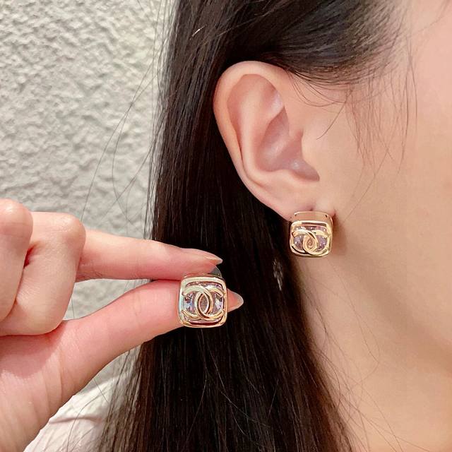 Chanel Vintage Letter Stud Earrings. Chanel's Classic Designs Need No Introducti