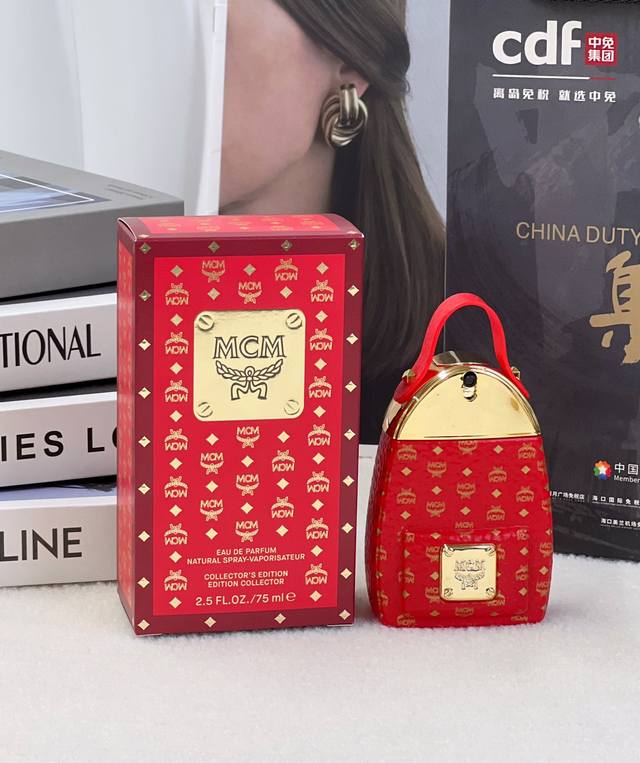 Department Store Quality Mcm Red Double-Shoulder Bag Perfume 75Ml Mcm Double-Sho