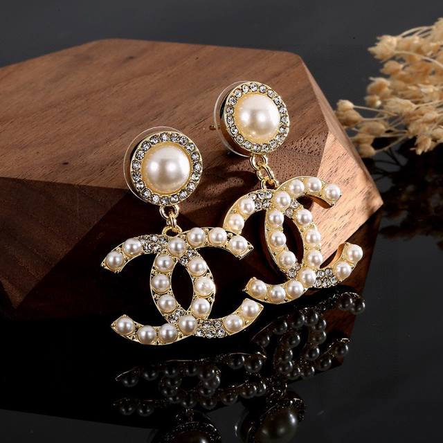 Chanel New Chanel Earrings Authentic Replica! High-End Custom-Made, Authentic Br