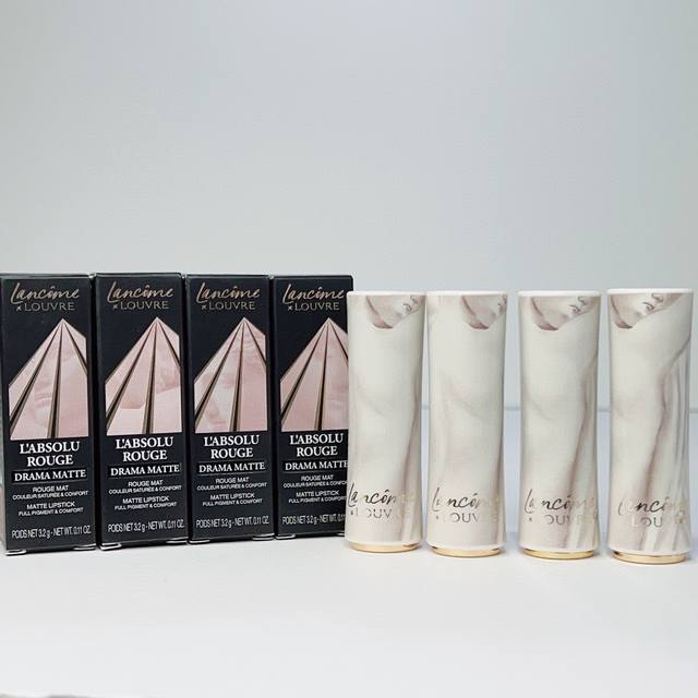 High-End Quality Lanc Me Louvre Collaboration Lipstick! Shades: 105-200-274-196.