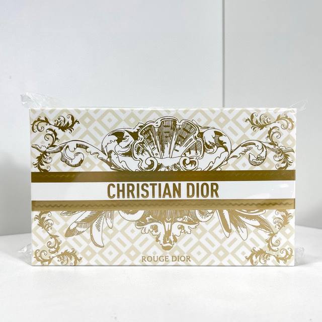 High-End Quality Dior Gold Tube Lipstick Sample Set Of Five With Gift Bag + Card