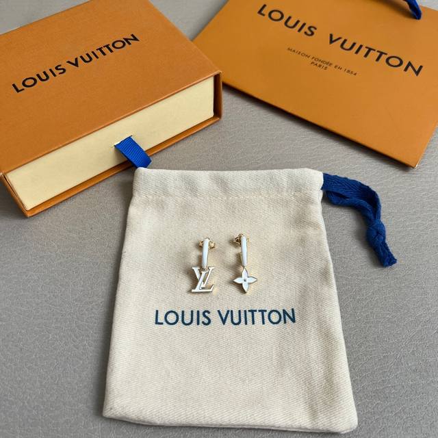 New Authentic Louis Vuitton Earrings Louis Vuitton Earrings, Same Material As Th