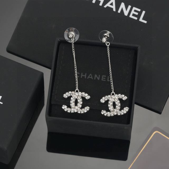 Chanel Long Double-Sided Diamond Earrings, Following The Latest Trends For Early