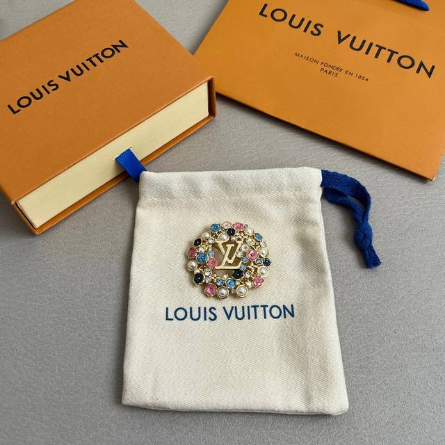 New Authentic Louis Vuitton Brooch Made With The Same Material As The Official S