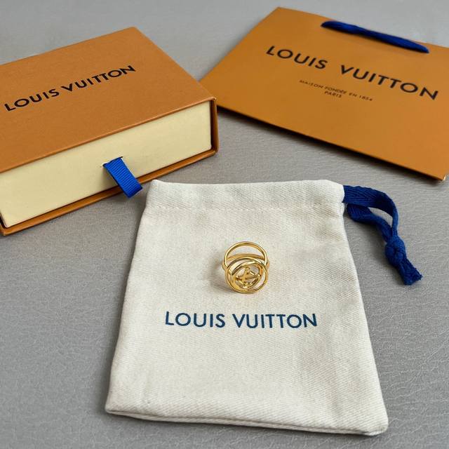 New Authentic Louis Vuitton Ring, Louis Vuitton Ring, Same Material As Store, Ho