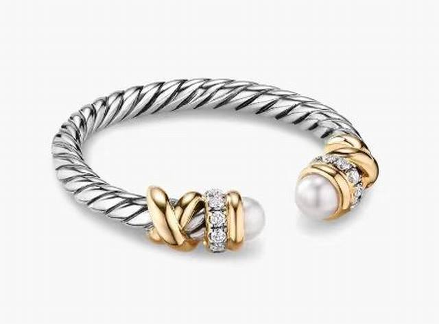 New Arrival. David Yurman Pearl-Wrapped Ring. Size: Us Sizes 6-7-8-9, Four Sizes