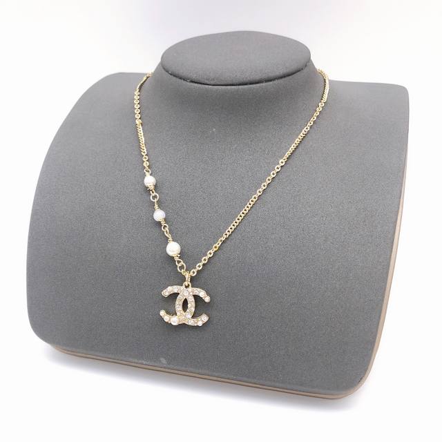Id Xxl0095 Chanel New Model Pearl Necklace, Simple And Elegant