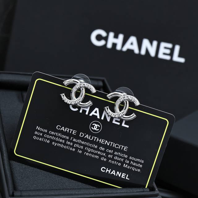 Chanel 25 Double C Enamel Earrings A Classic Double C Piece Double C Enamel Patt