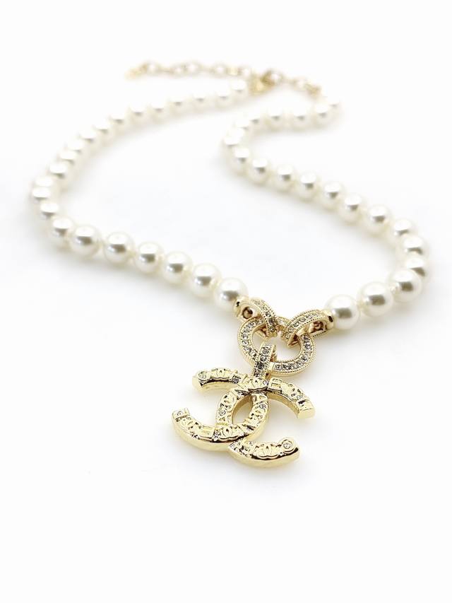 Chanel's Latest Pearl Cc Necklace, Made From Consistent Zp Brass Material.